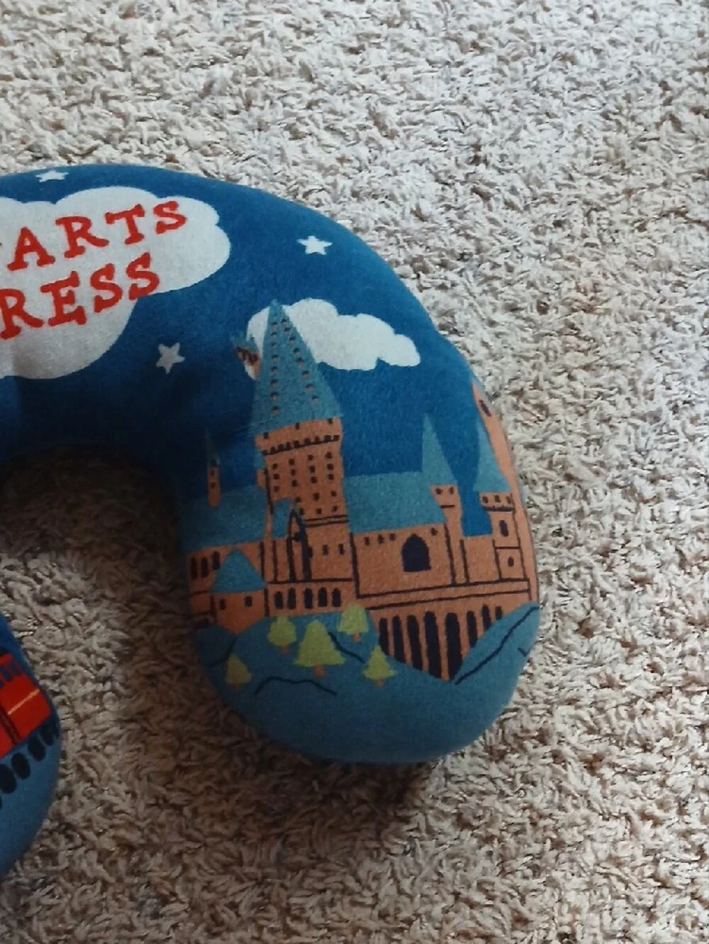 Hogwarts Express Blue Travel Neck Pillow